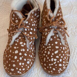 Beek "Finch" Shearling Lined Lace-Up Moccasin Oxford Sz 6